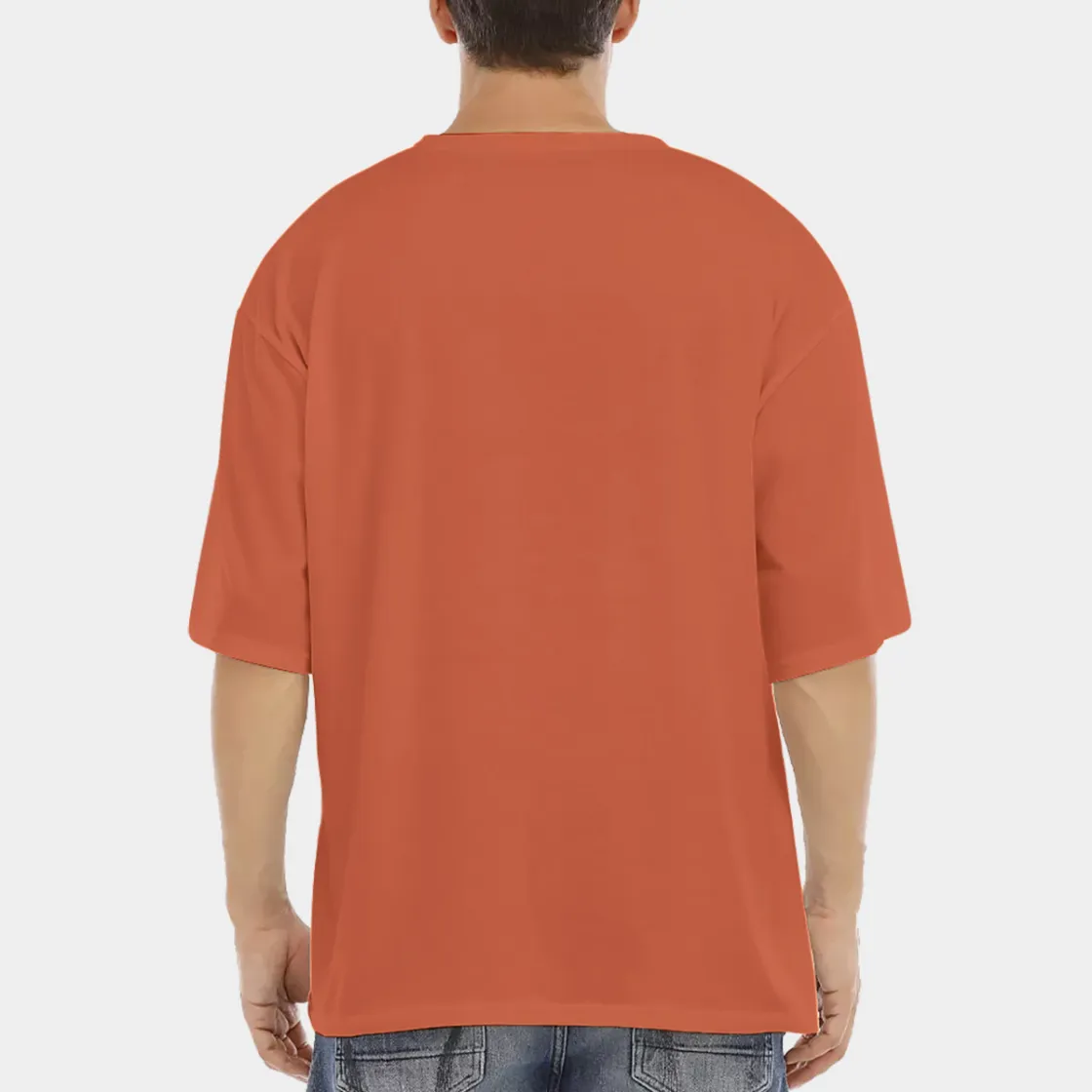 All-Over Print Men's Drop Shoulder T-shirt With Short Sleeve