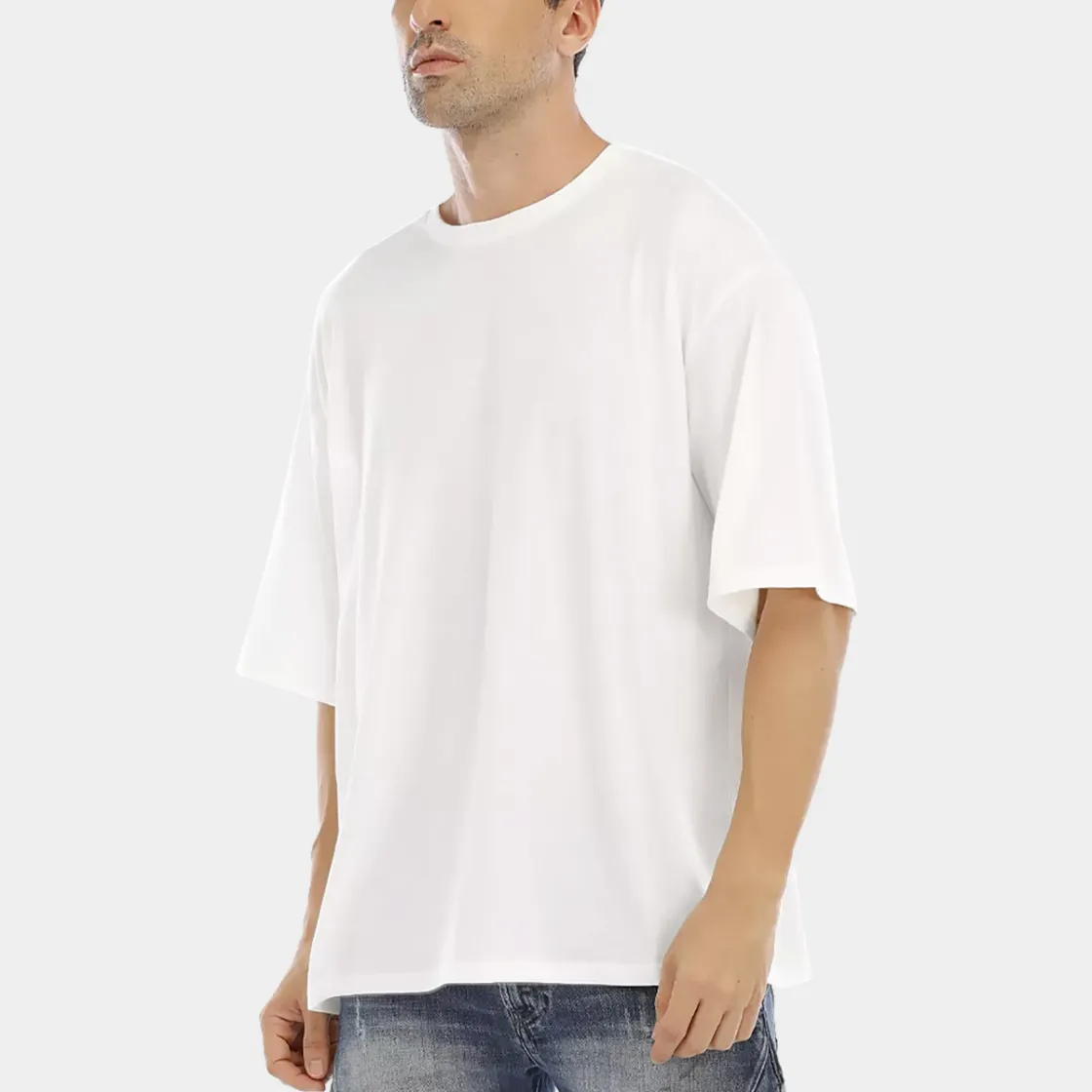 All-Over Print Men's Drop Shoulder T-shirt With Short Sleeve