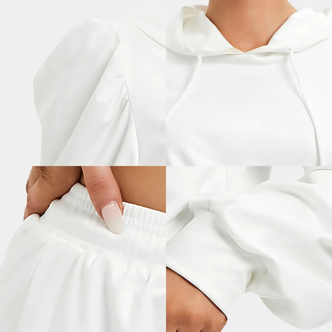 All-Over Print Women's Micro Fleece Hoodie And Shorts Set