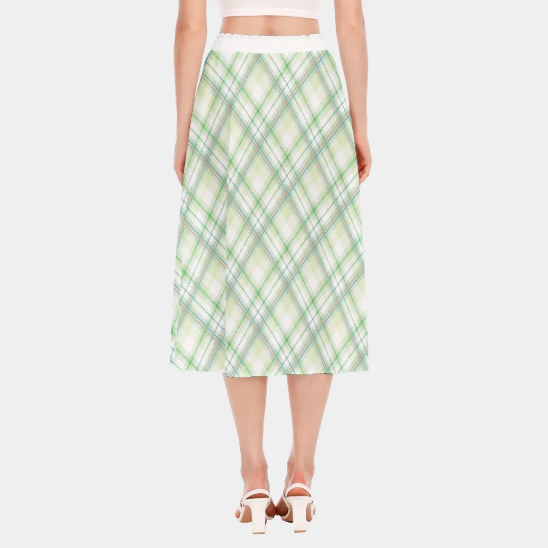 All-Over Print Women's Long Section Chiffon Skirt