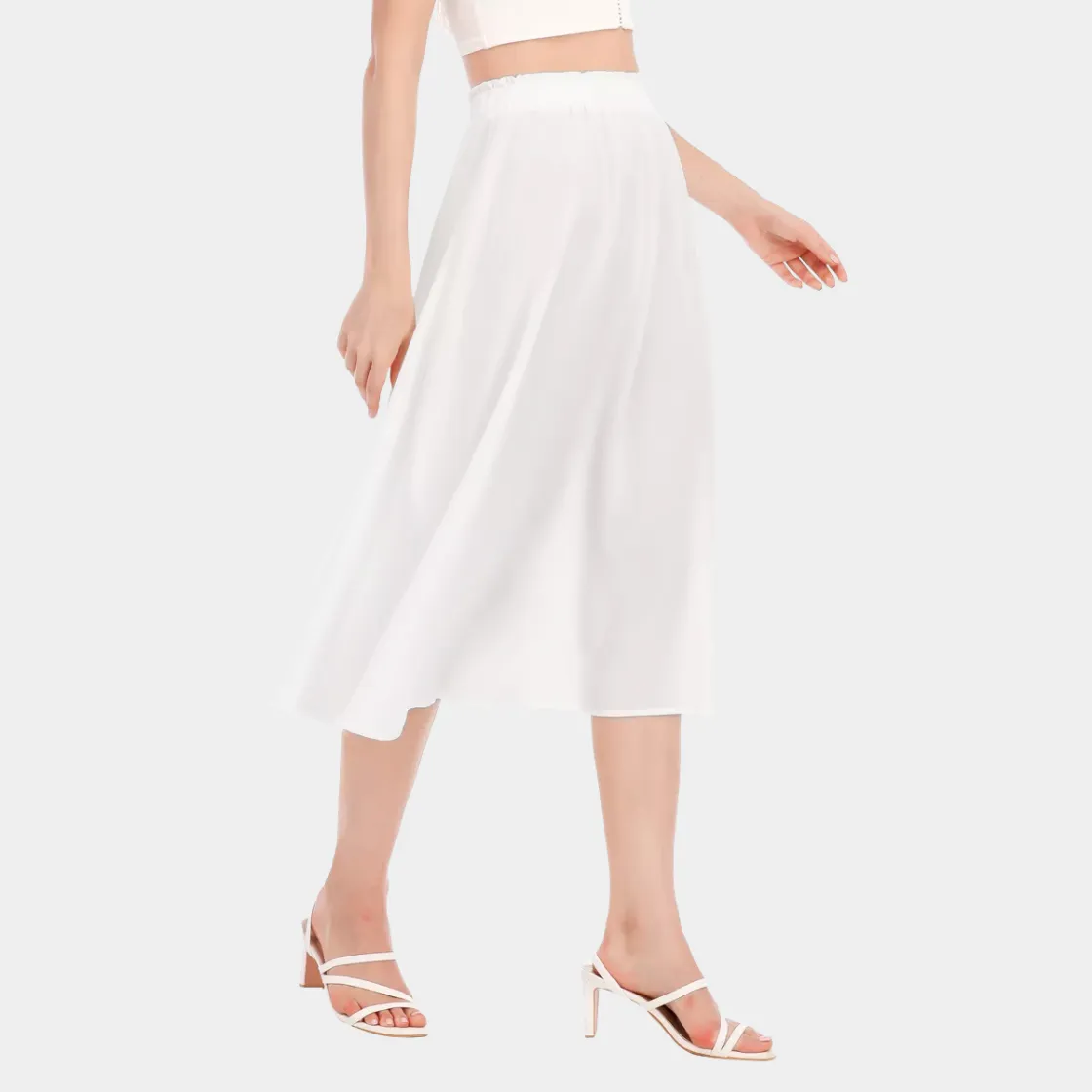 All-Over Print Women's Long Section Chiffon Skirt