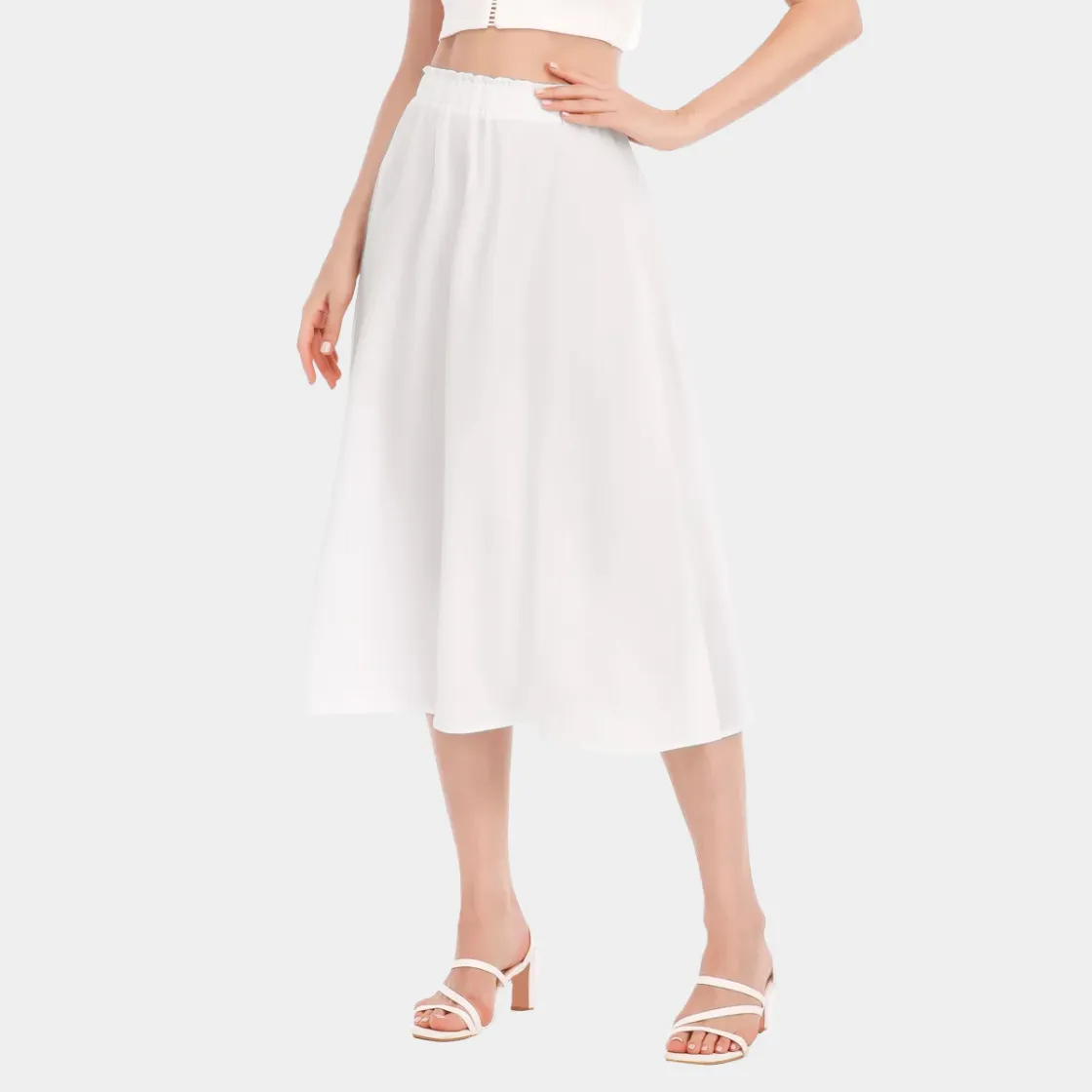 All-Over Print Women's Long Section Chiffon Skirt