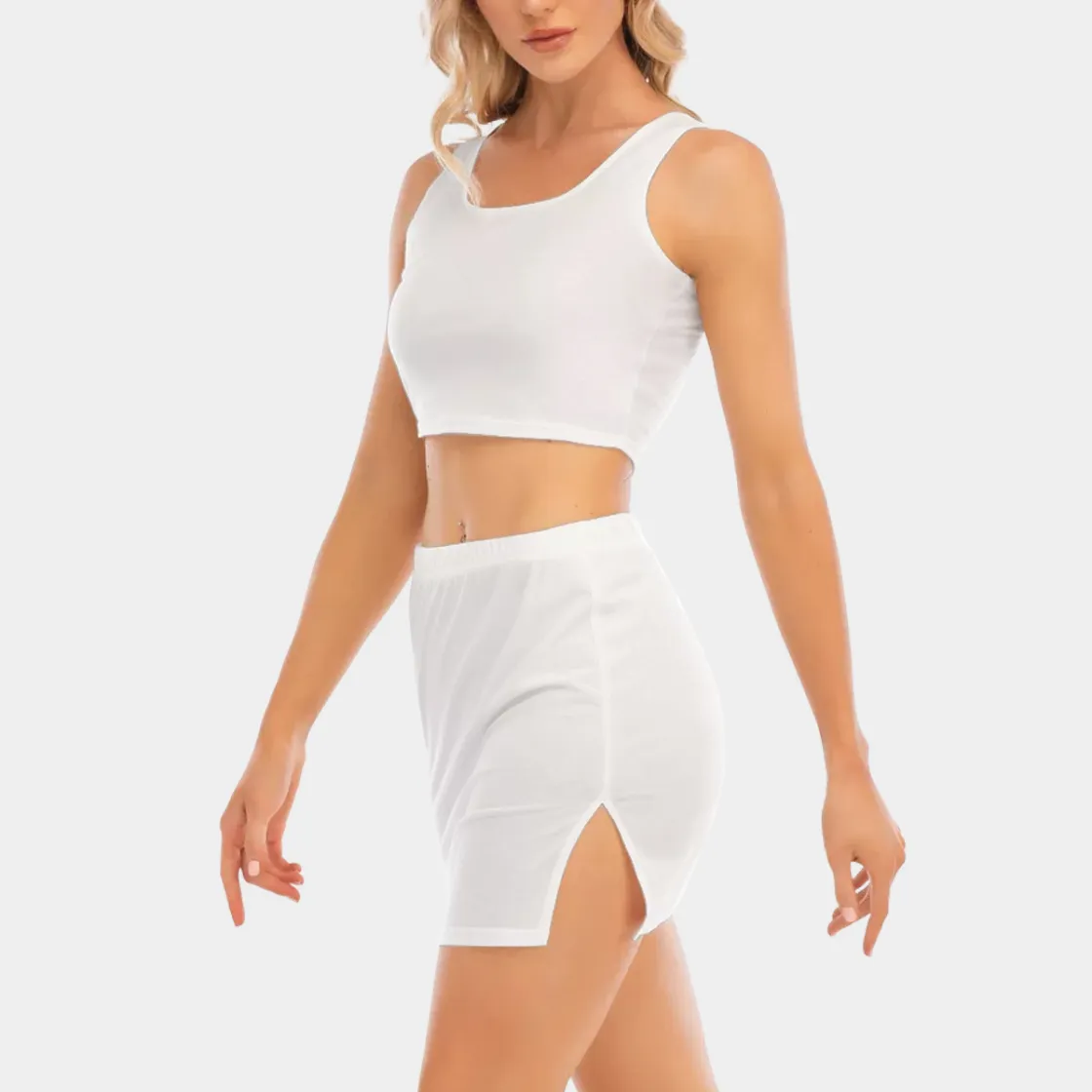 All-Over Print Women's Camisole And Hip Skirt Suit
