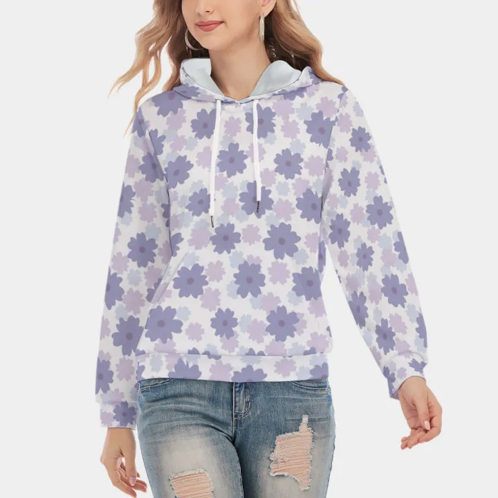 All-Over Print Women's Slim Pullover Hoodie