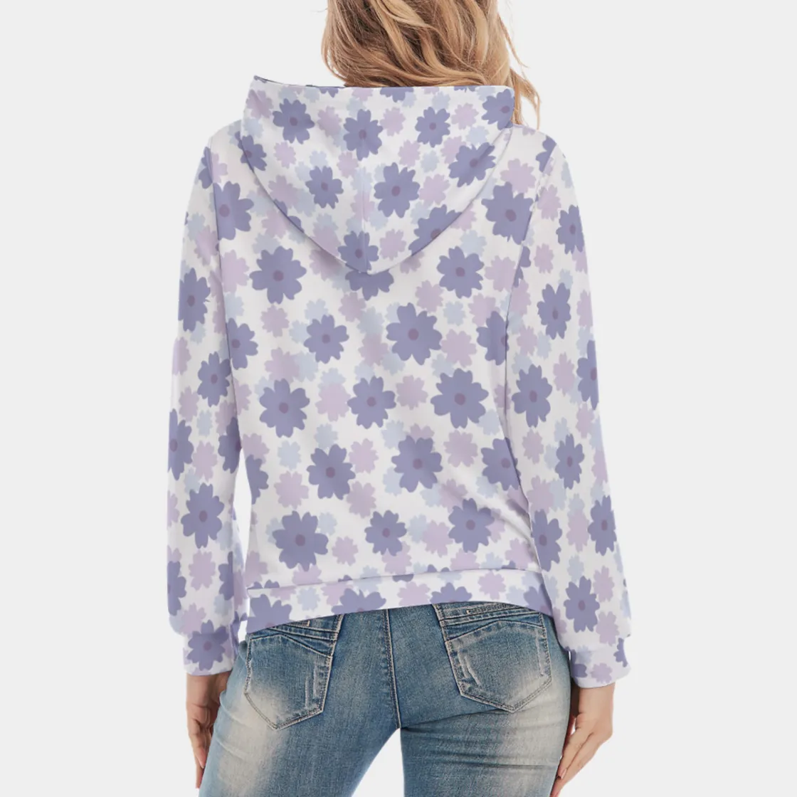 All-Over Print Women's Slim Pullover Hoodie