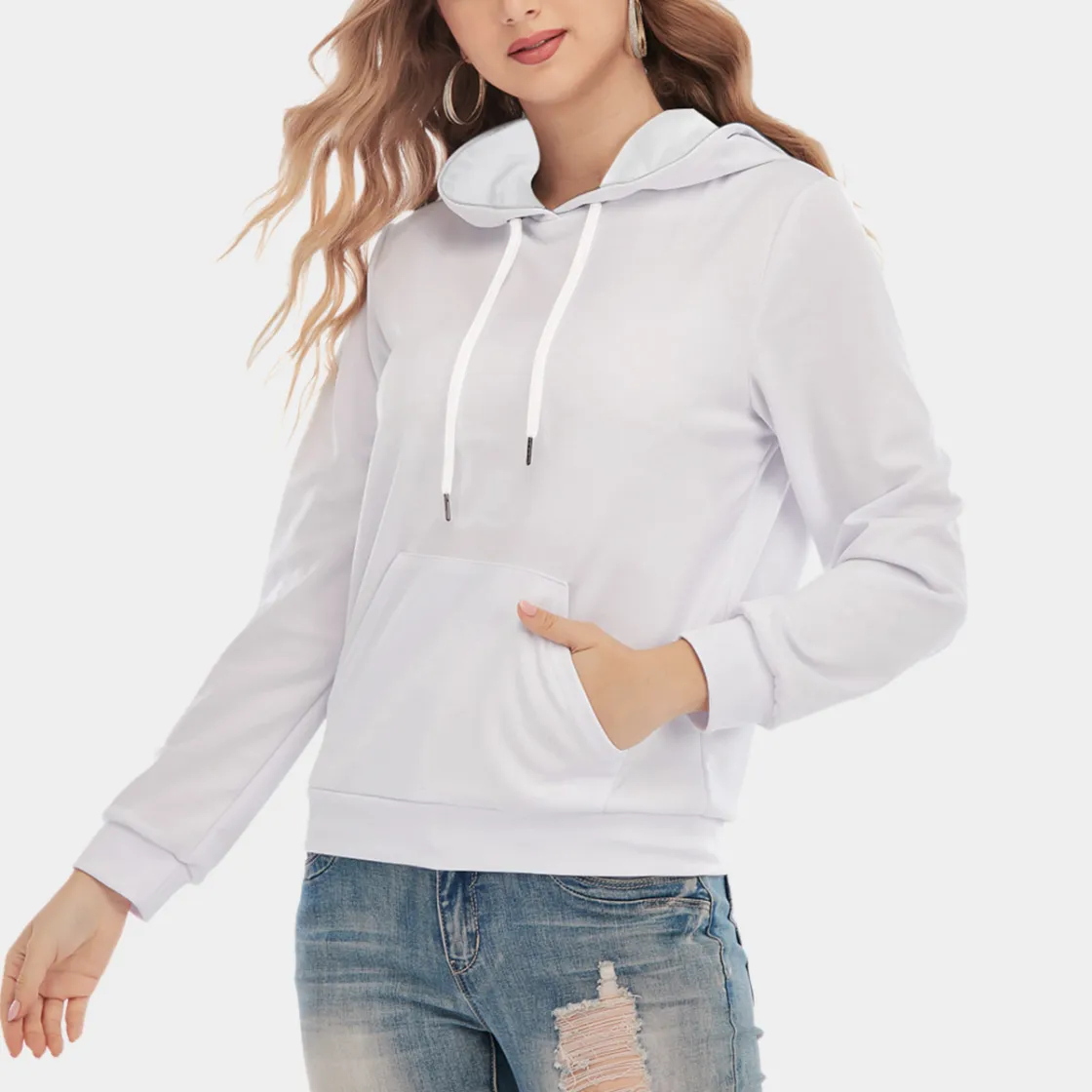 All-Over Print Women's Slim Pullover Hoodie