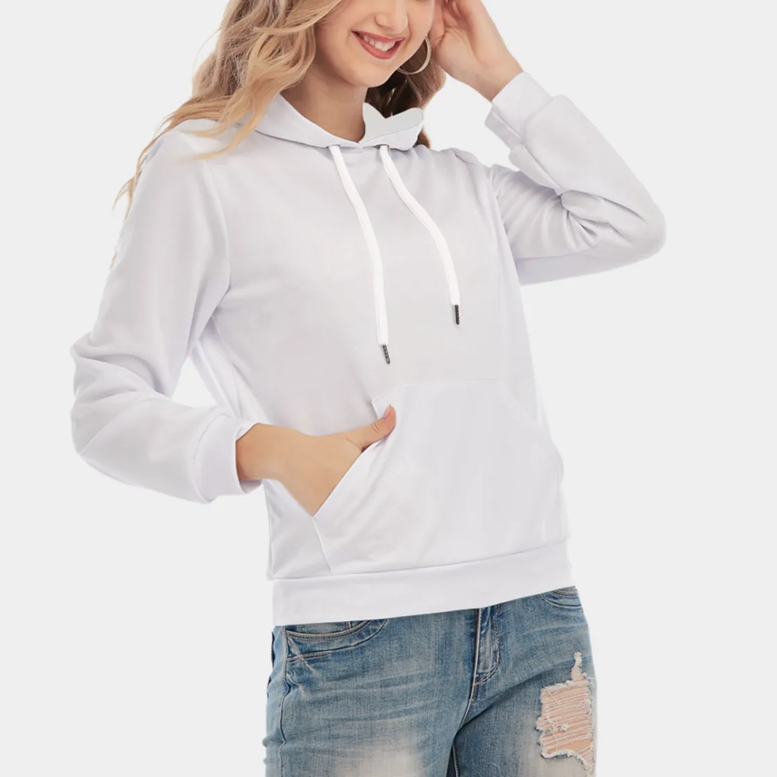 All-Over Print Women's Slim Pullover Hoodie