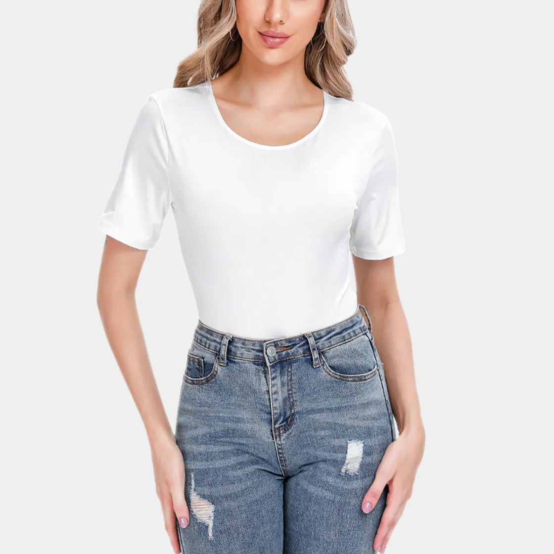 All-Over Print Women's Short Sleeve Bodysuit