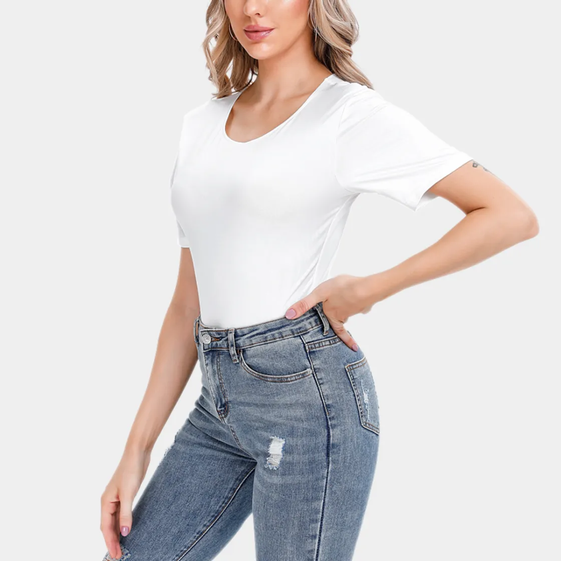 All-Over Print Women's Short Sleeve Bodysuit