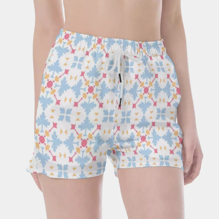 All Over Print Wide Waistband Sport Shorts