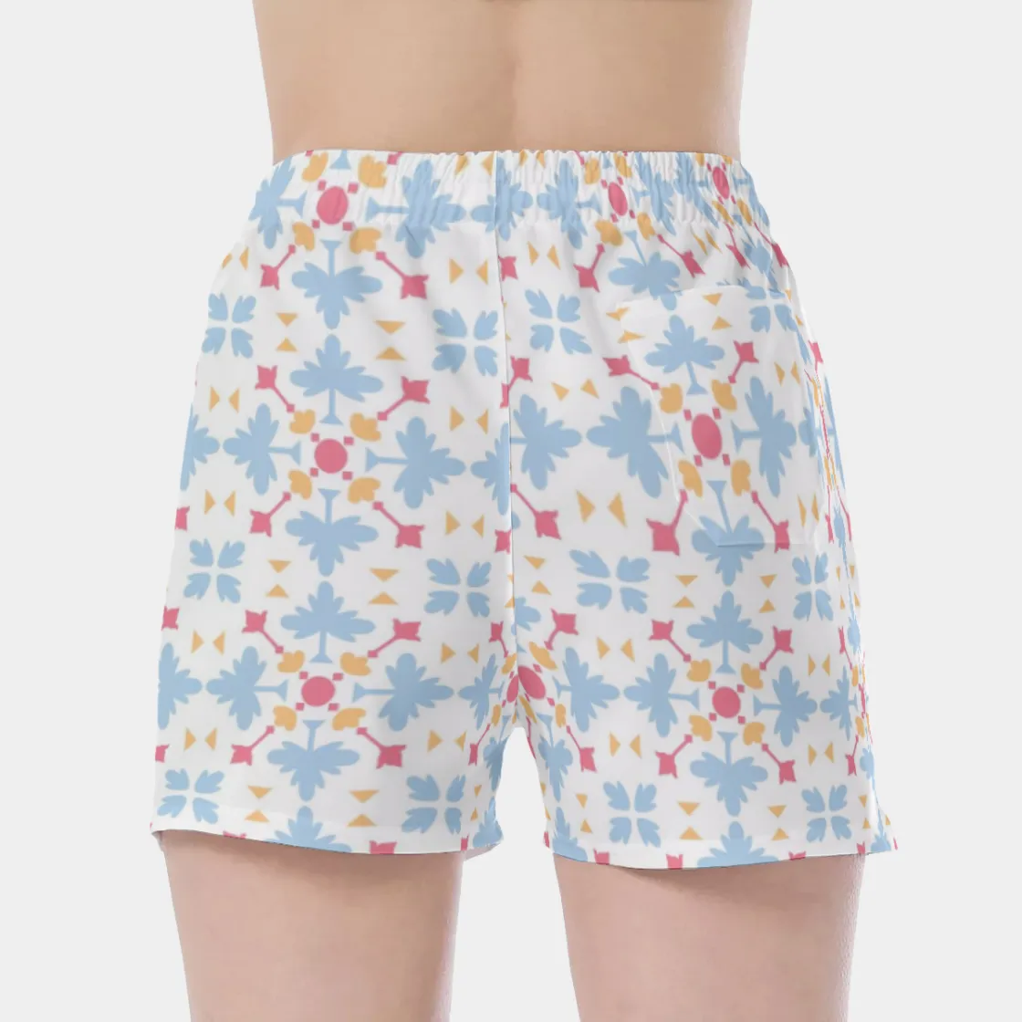 All Over Print Wide Waistband Sport Shorts
