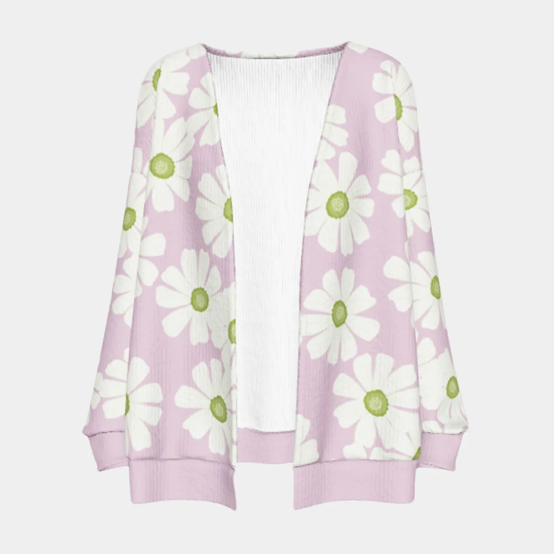 All-Over Print Women's Imitation Knitted Cardigan