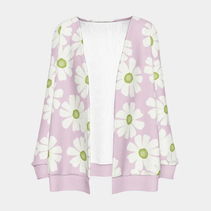 All-Over Print Women's Imitation Knitted Cardigan
