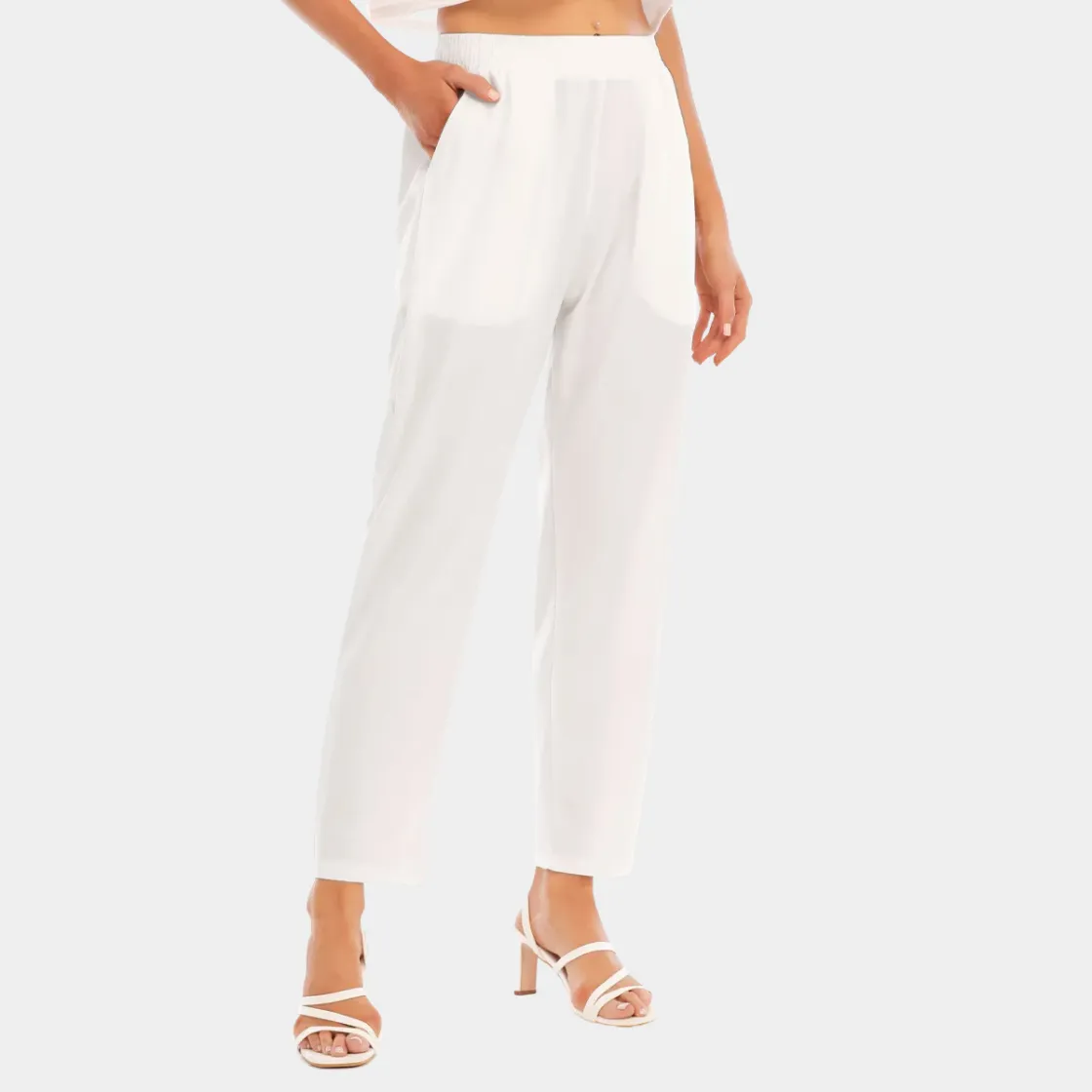 All-Over Print Women's Loose Straight-leg Pants