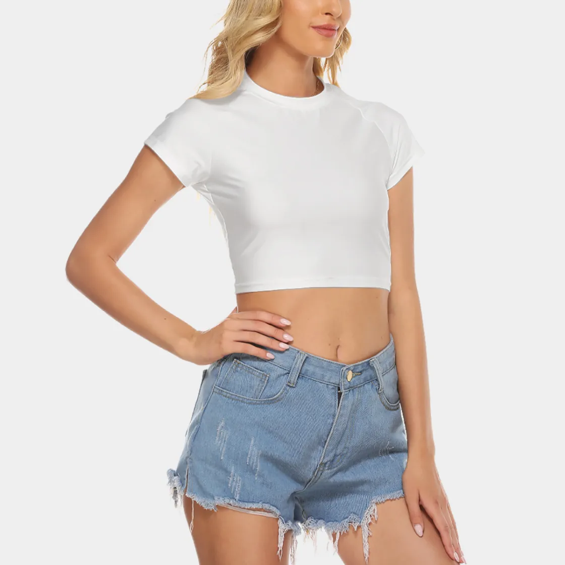 All-Over Print Women's Raglan Cropped T-shirt