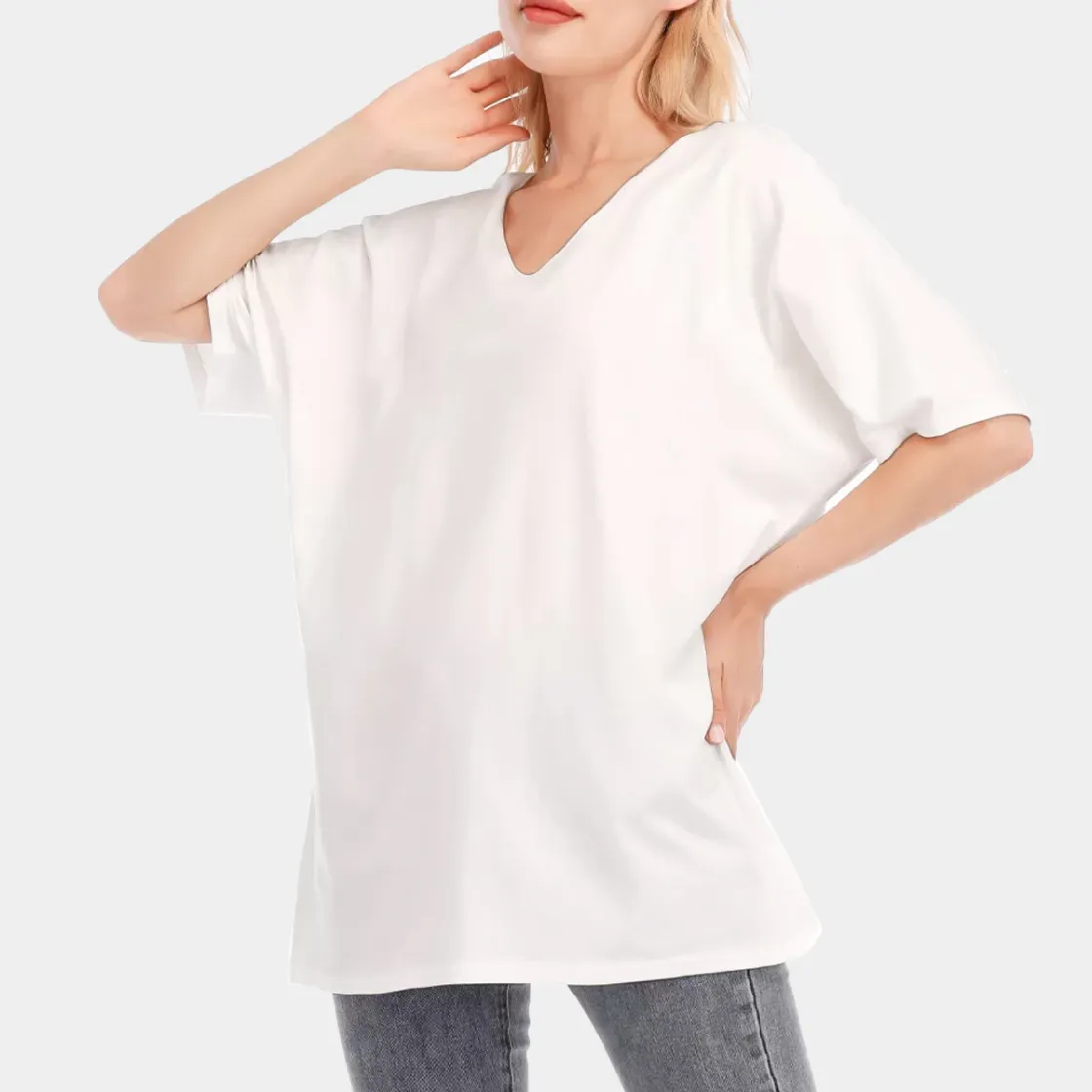 All-Over Print Women's Bat Sleeves Blouse | 190GSM Cotton
