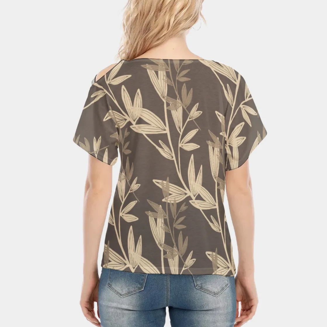 All-Over Print Women's T-shirt With Elastic Band