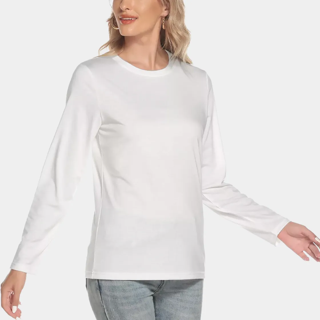 All-Over Print Women's O-neck Long Sleeve T-shirt