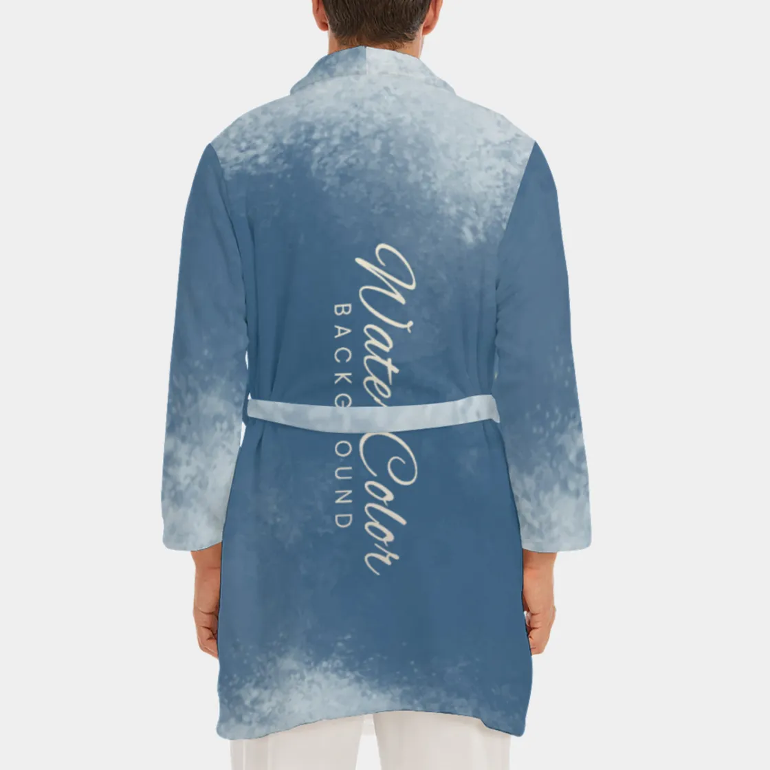 All-Over Print Men's Borg Fleece Robe