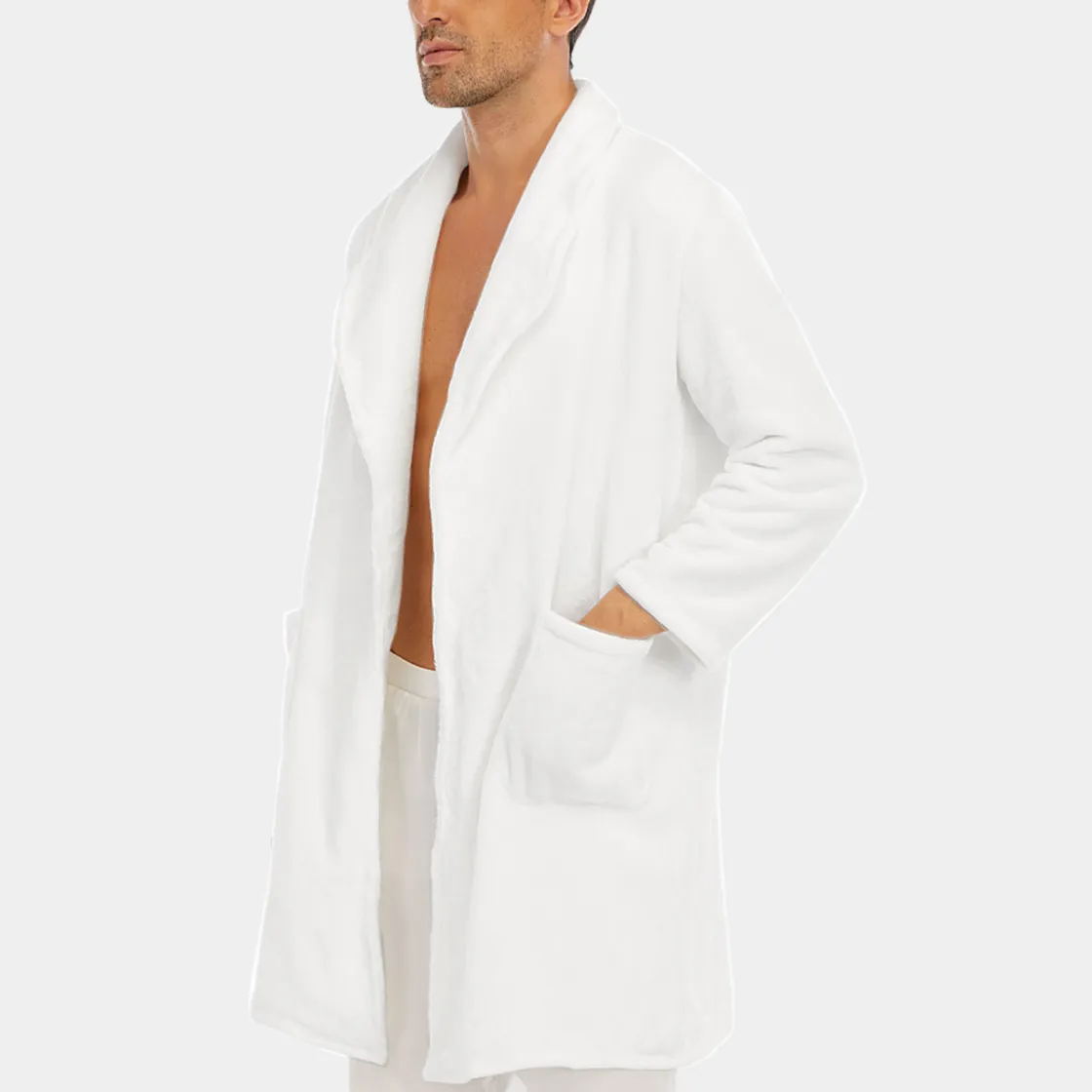 All-Over Print Men's Borg Fleece Robe