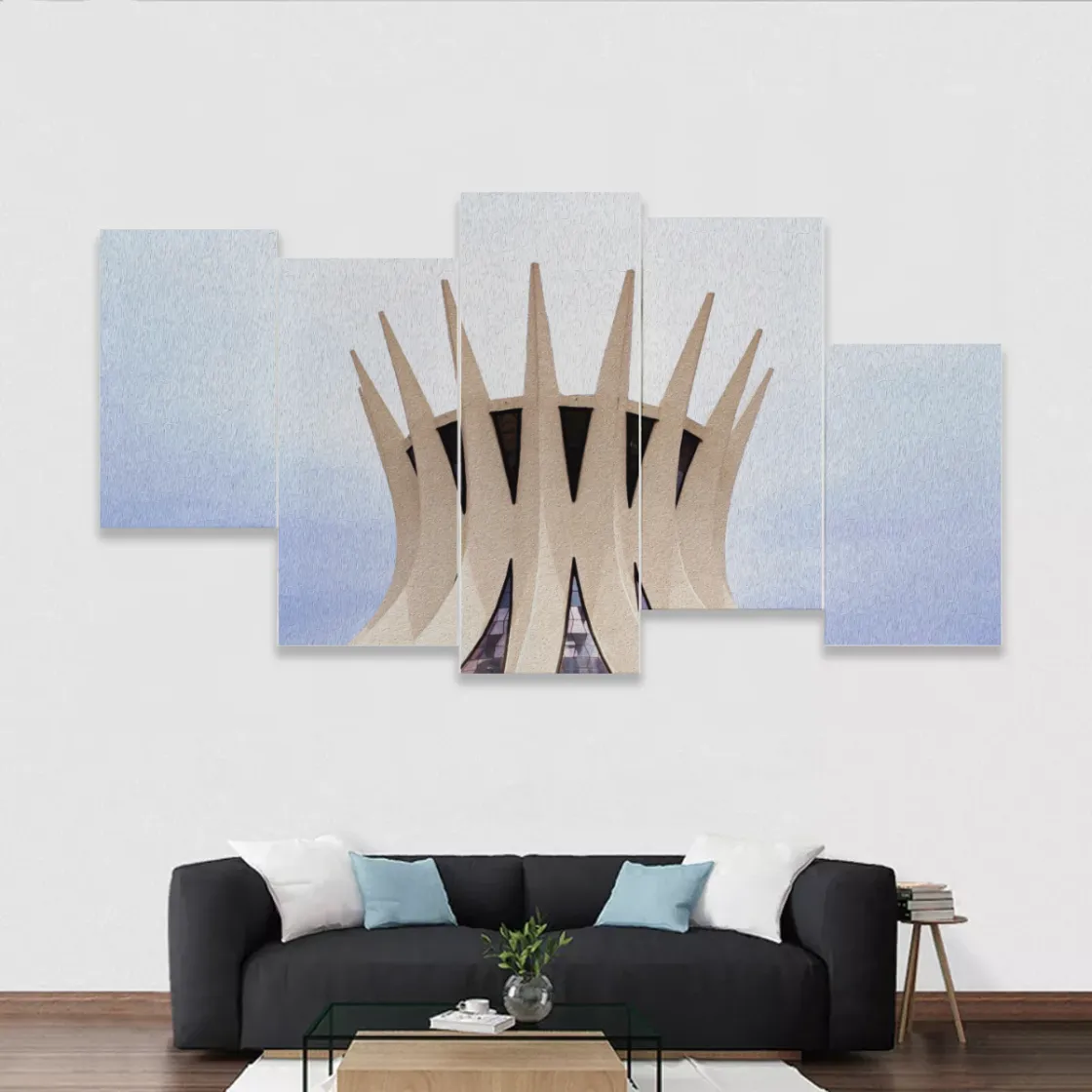 Five-piece Framed Murals