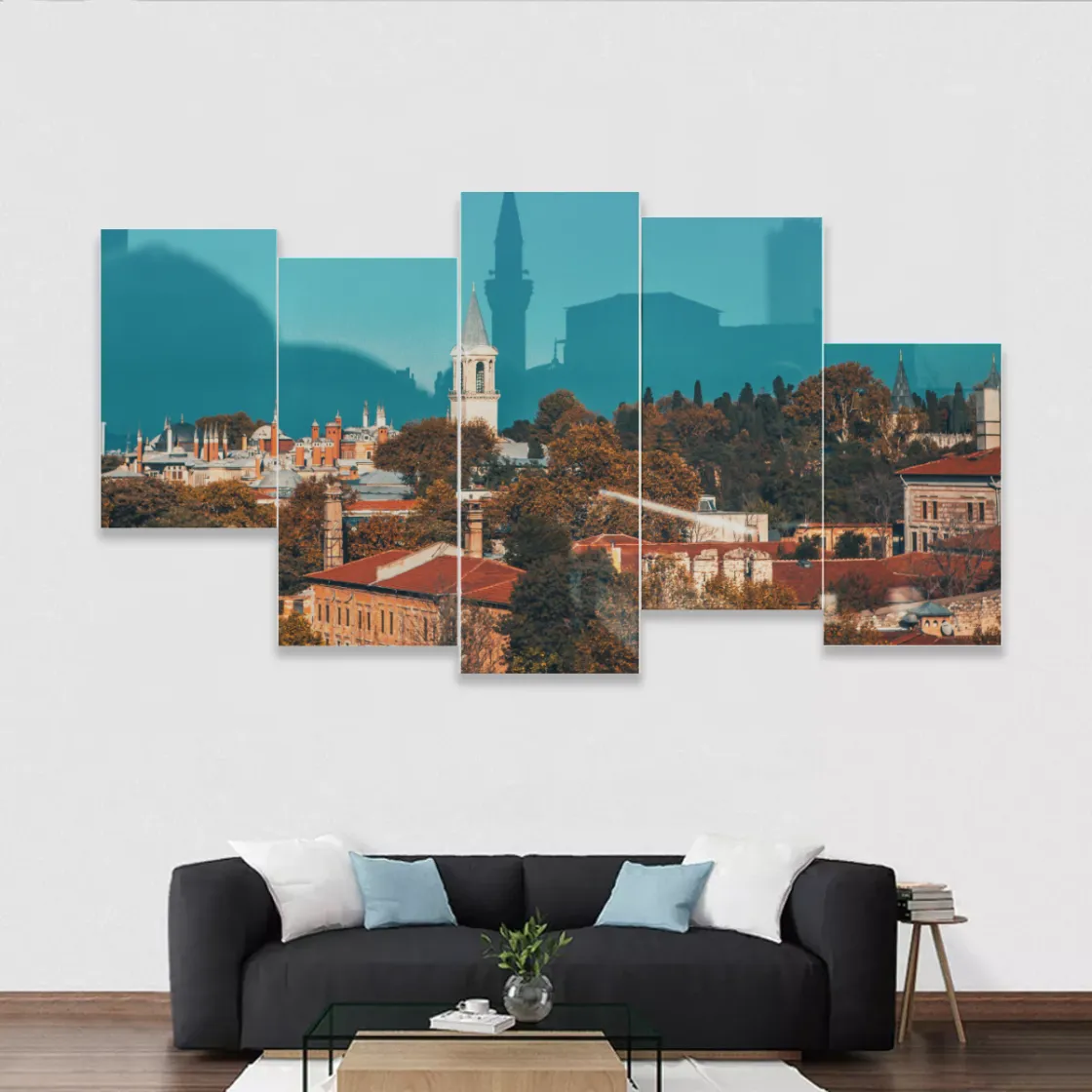 Five-piece Framed Murals