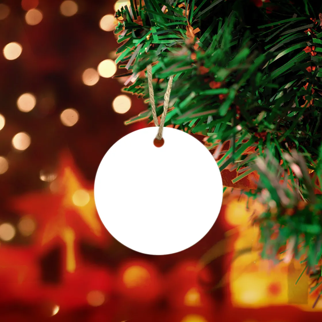 Round Christmas Ceramic Decoration Ornaments