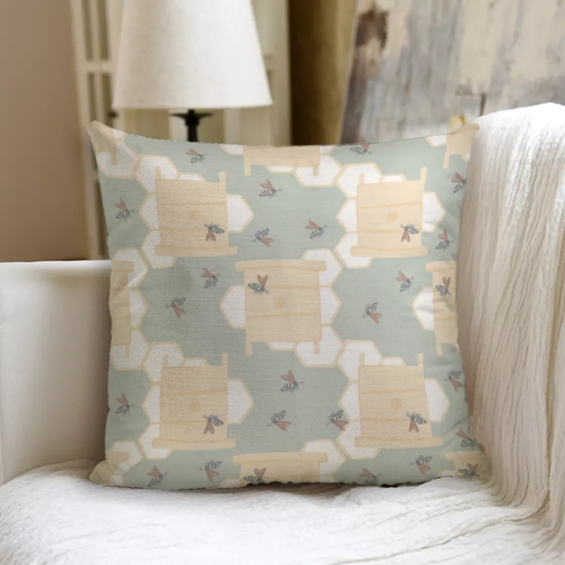 All-Over Print couch pillow with pillow Inserts