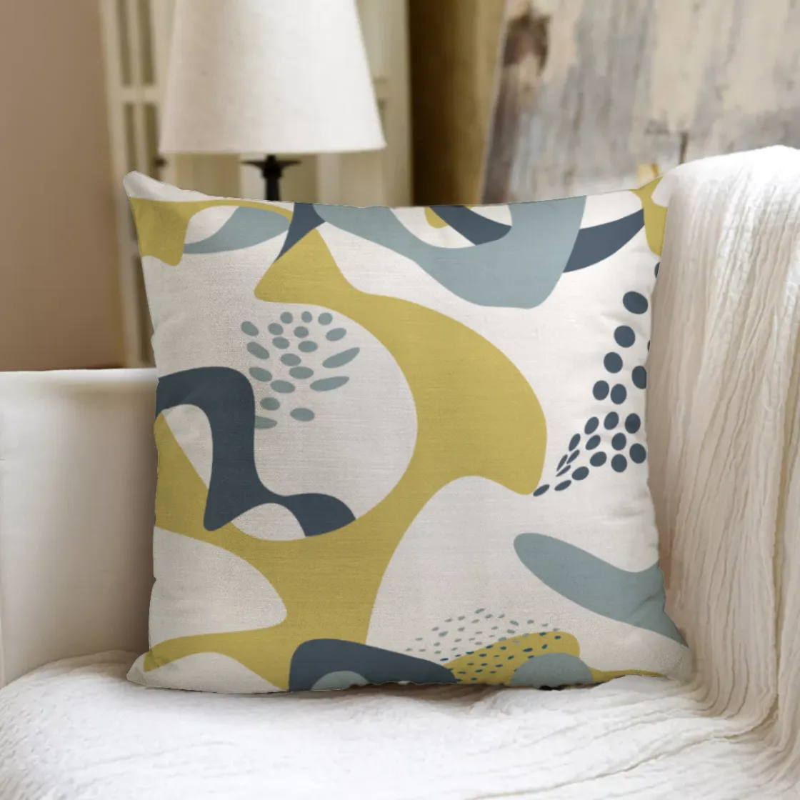 All-Over Print couch pillow with pillow Inserts