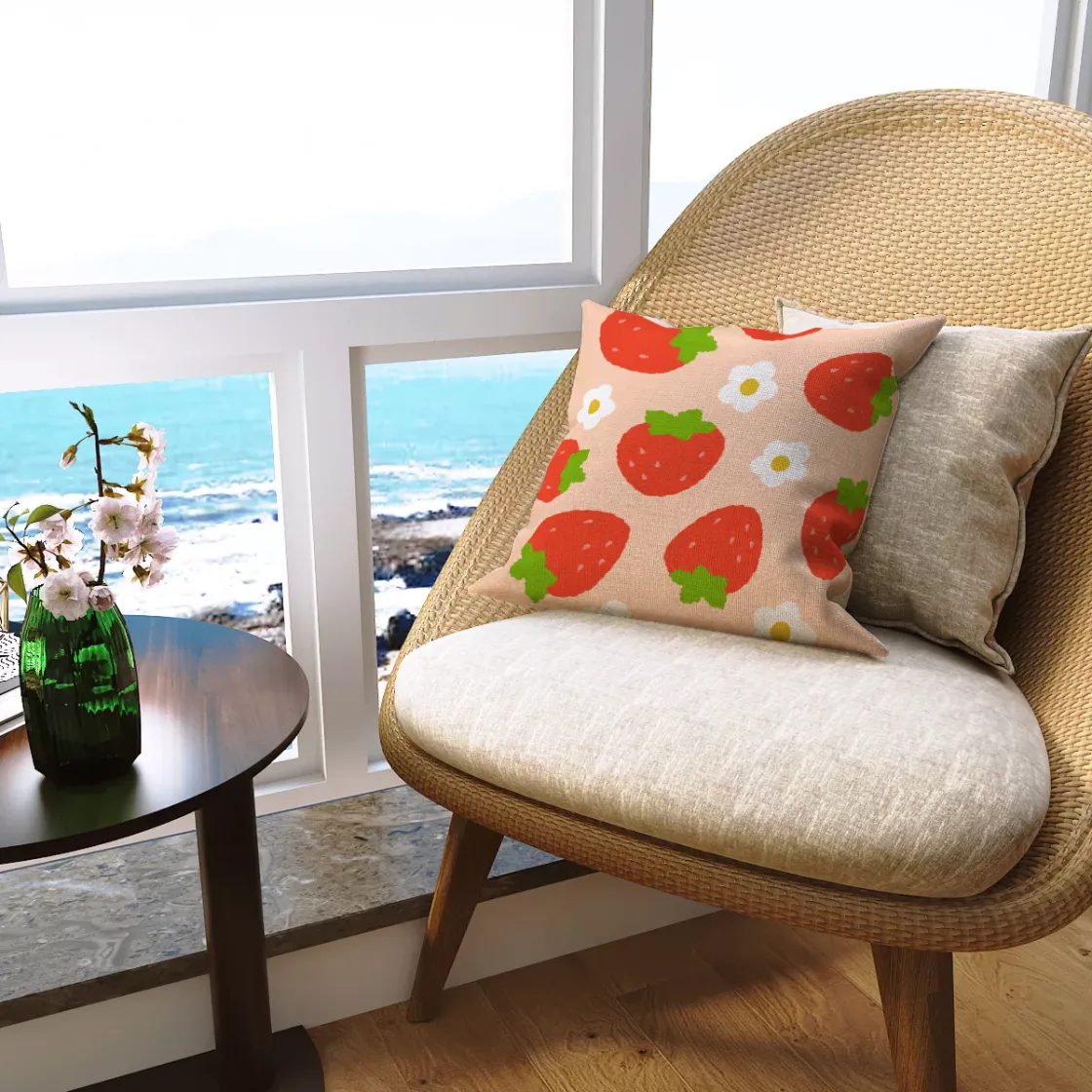 All-Over Print Pillowcase | Flax