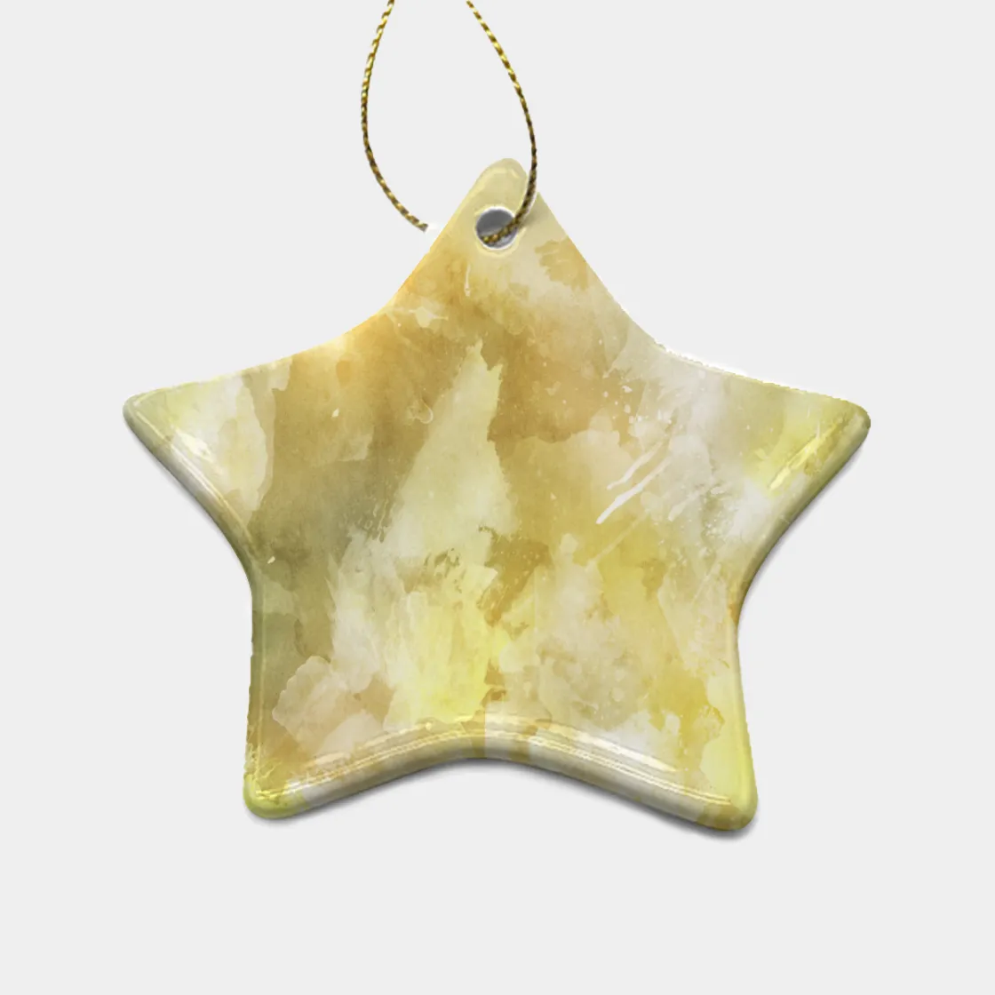 Pentagram Shape Christmas Ceramic Decoration Ornaments
