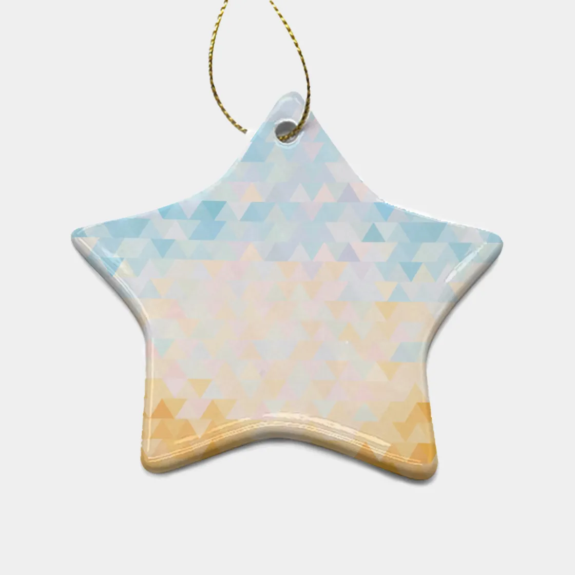 Pentagram Shape Christmas Ceramic Decoration Ornaments