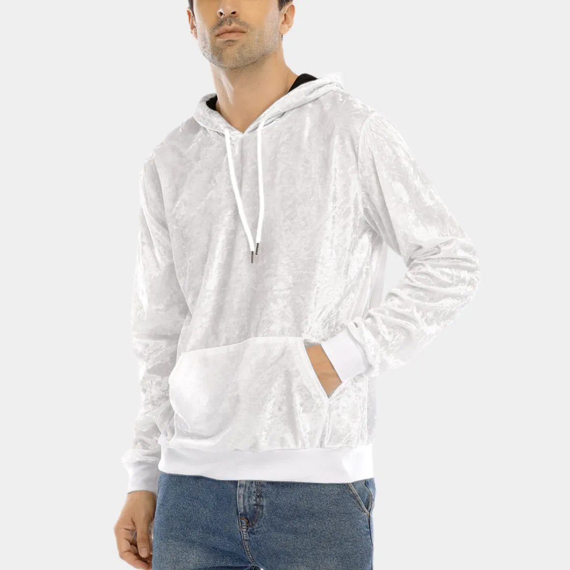 All-Over Print Men's Pullover Hoodie | Velvet