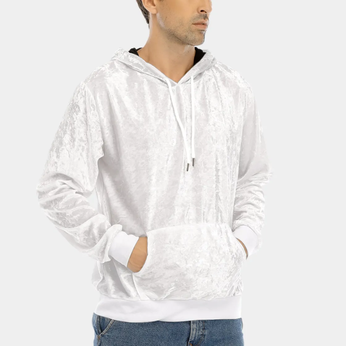 All-Over Print Men's Pullover Hoodie | Velvet