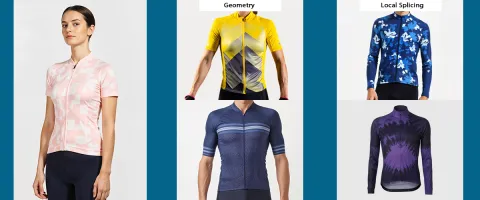 Custom cycling jersey style in orange