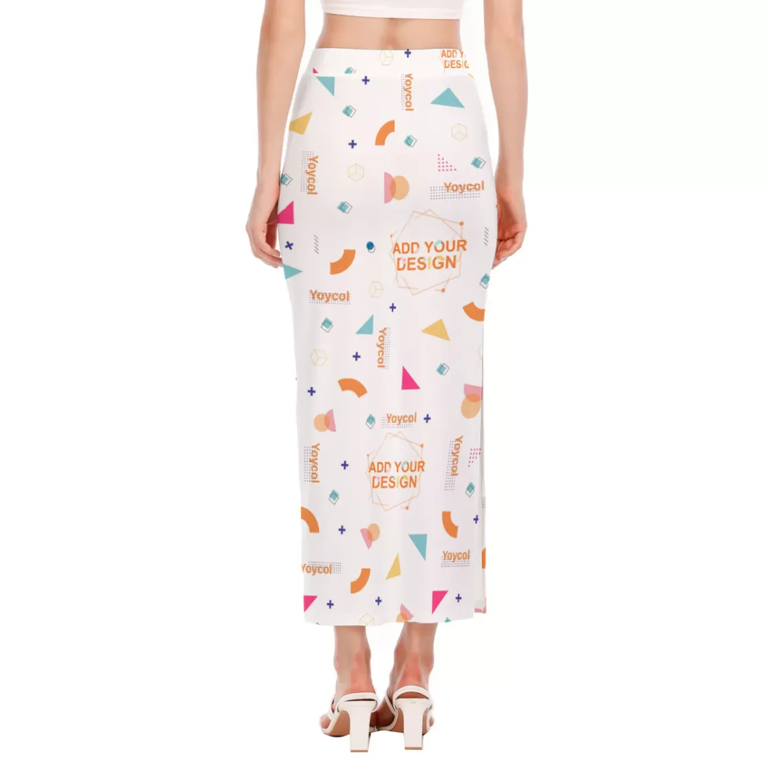All-Over Print Women's Side Slit Skirt
