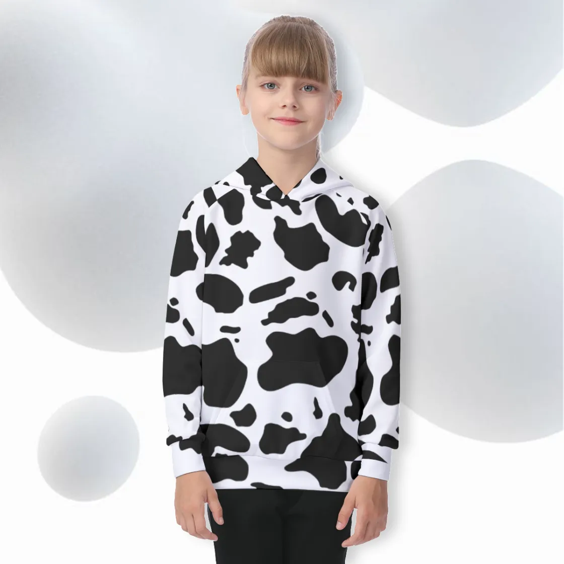 All-Over Print Kid's Raglan Pullover Hoodie