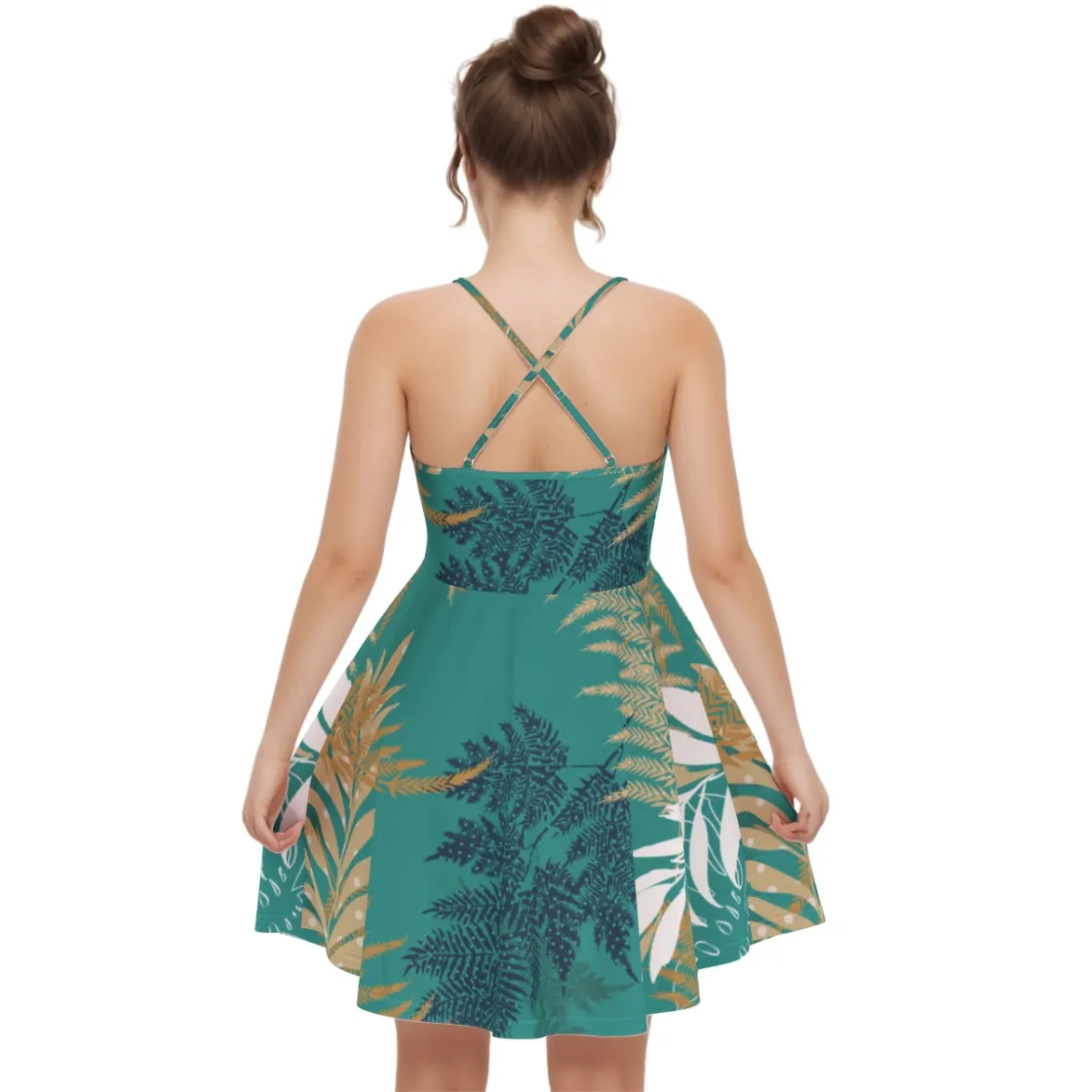 All-Over Print Women’s Cross Cami Dress