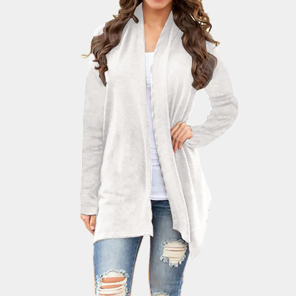 All-Over Print Women's Cardigan With Long Sleeve
