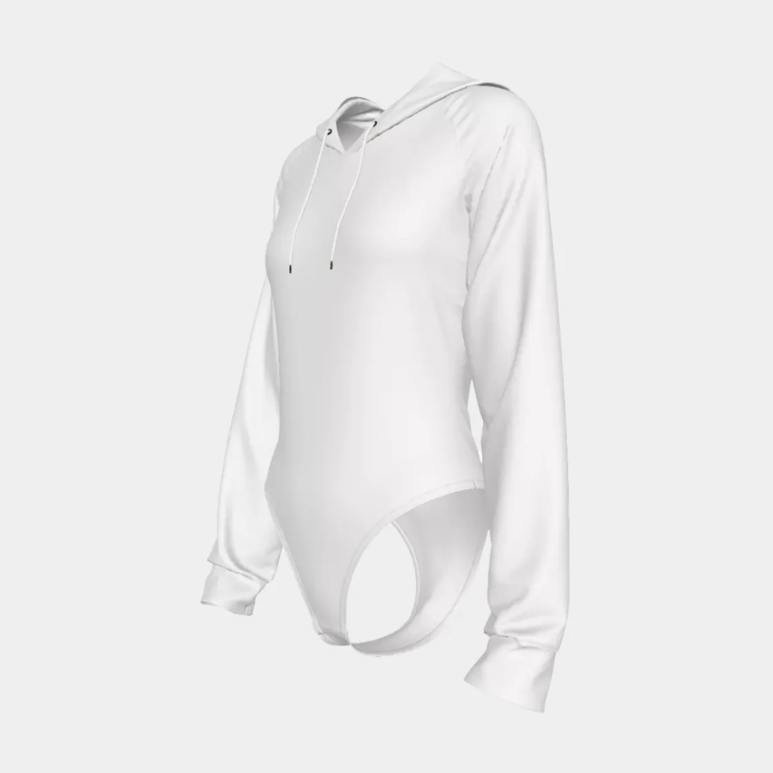 All-Over Print Women's Raglan Sleeve Hooded Bodysuit