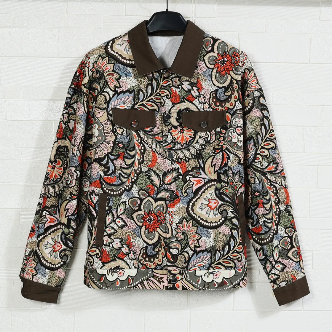 All-Over Print Unisex Lapel Jacket | 245GSM Cotton
