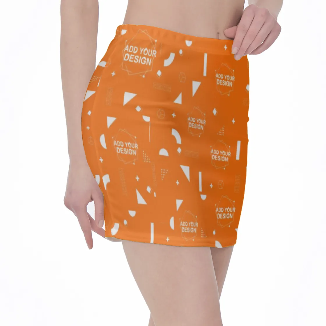 All-Over Print Hip Skirt