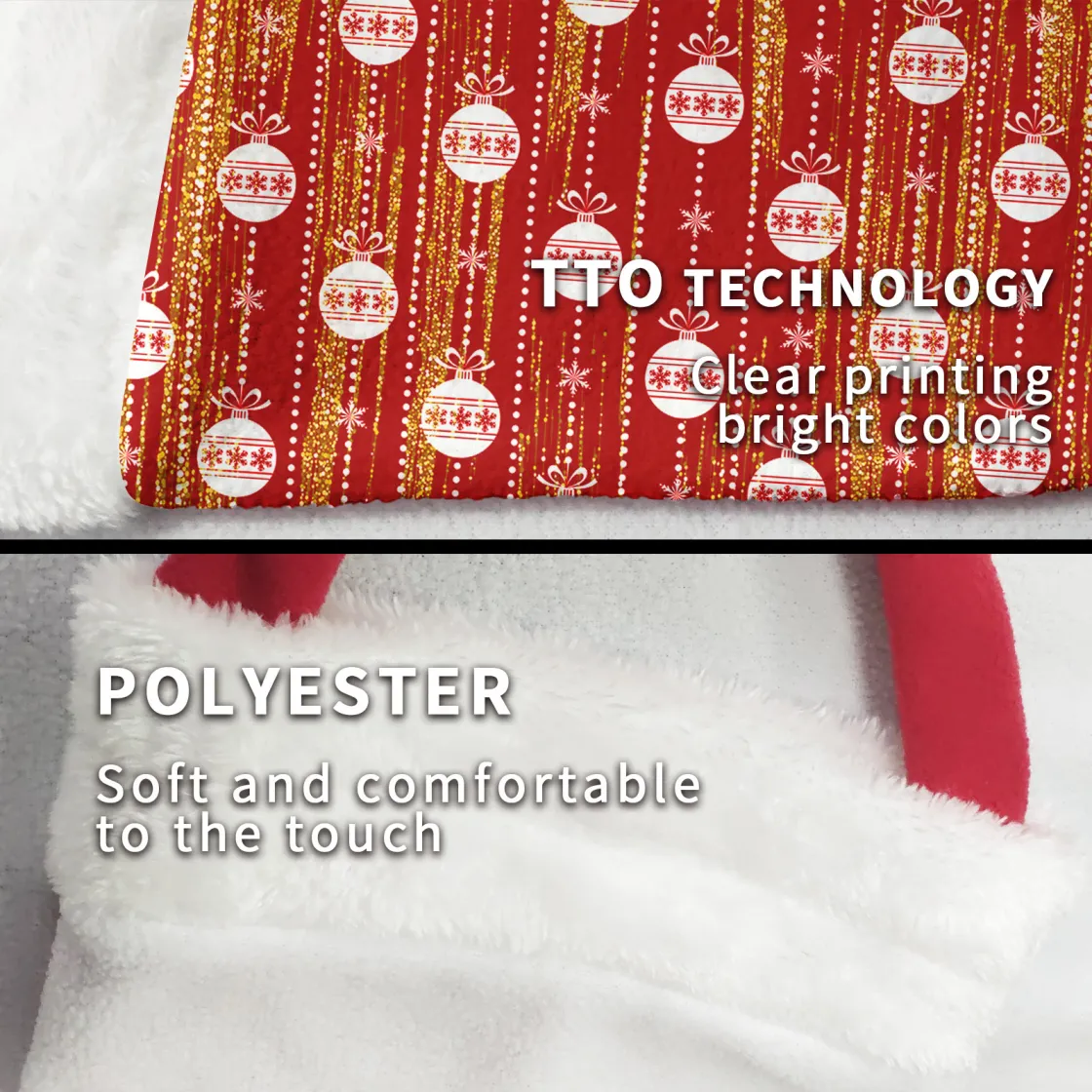Single-Side Printing Christmas Reticule