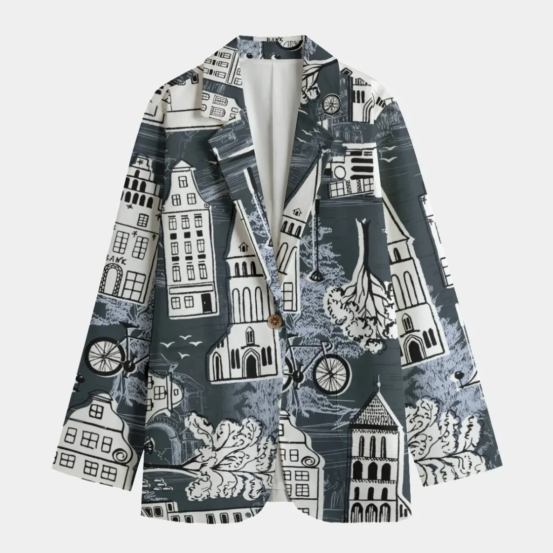 All-Over Print Women's Leisure Blazer