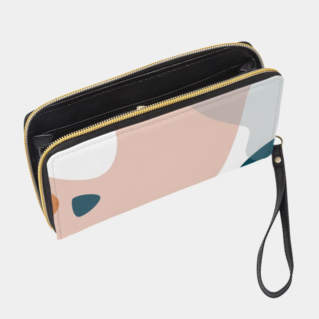 Long Wallet With Black Hand Strap