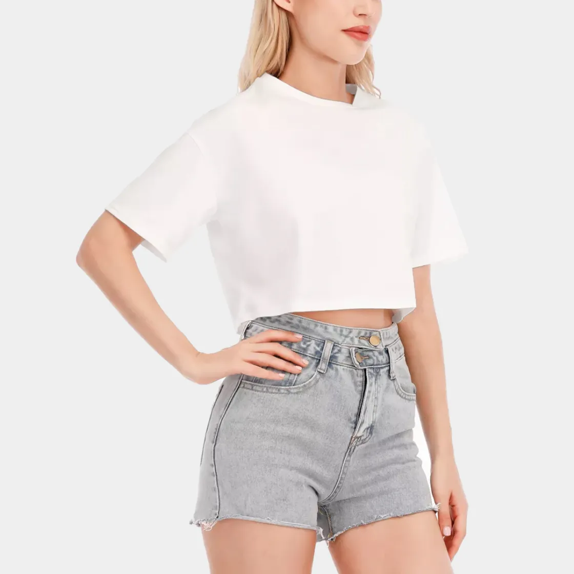 All-Over Print Women's Cropped T-shirt | 190GSM Cotton