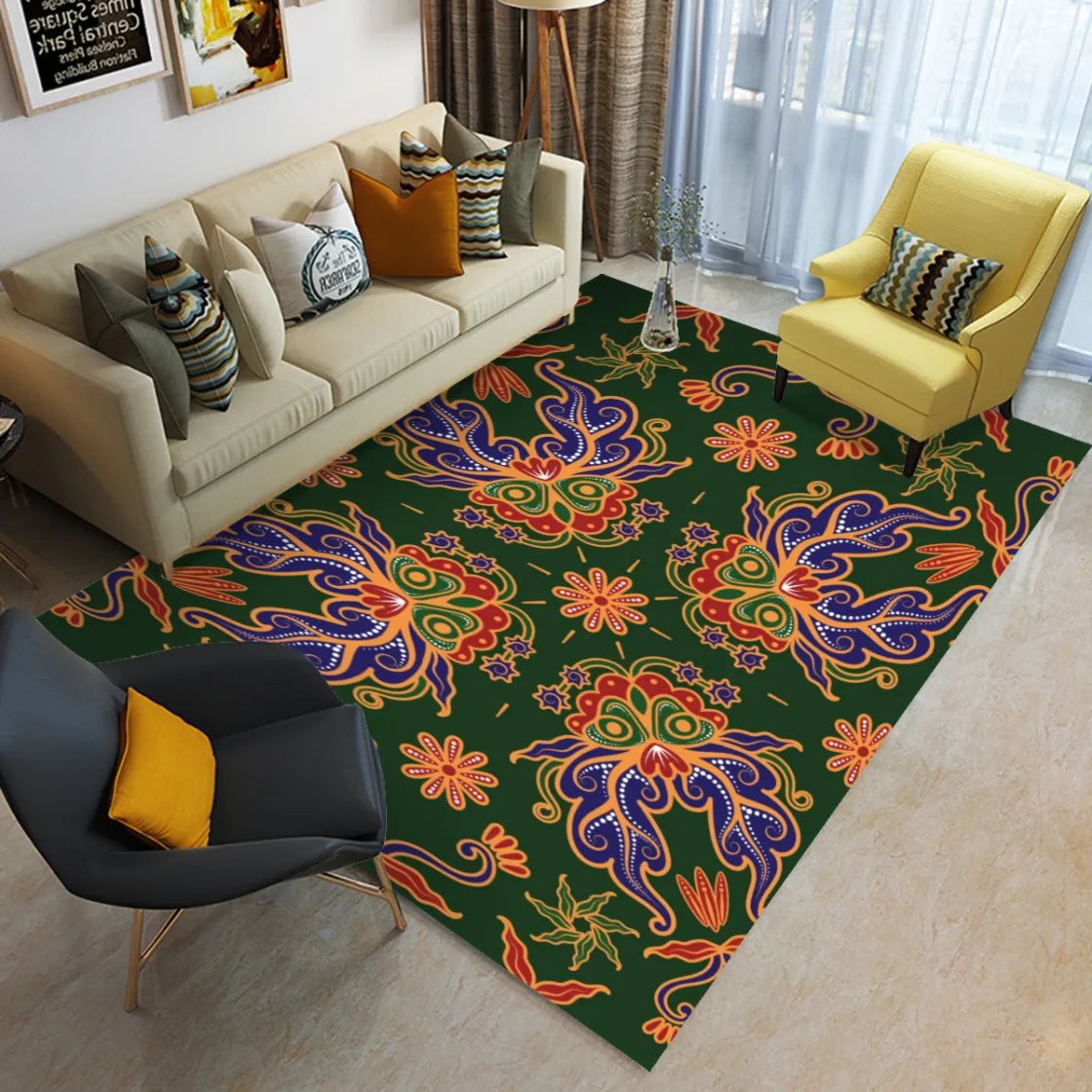 Foldable Rectangular Floor Mat
