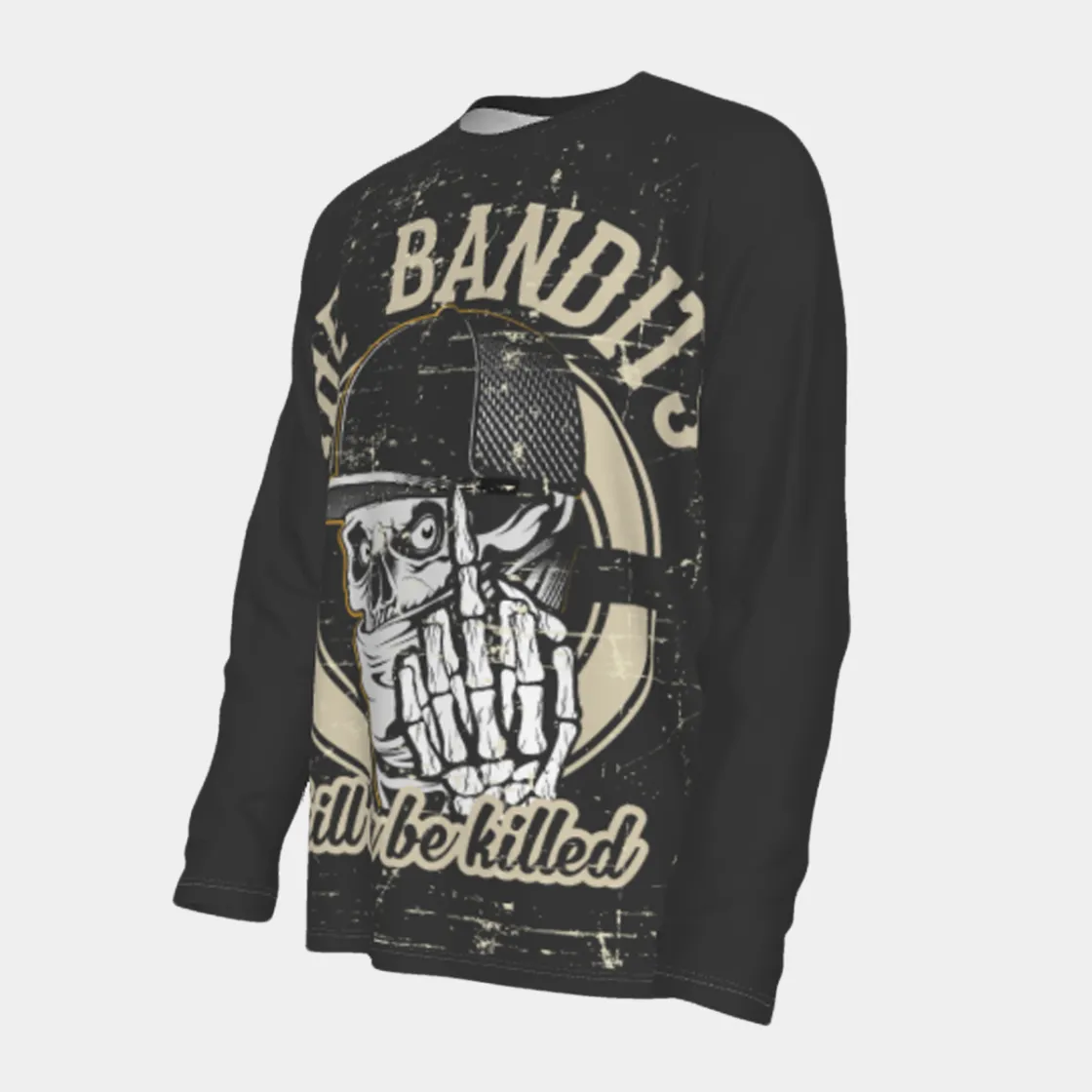 All-Over Print Men's Raglan Long Sleeve T-shirt | 190GSM Cotton