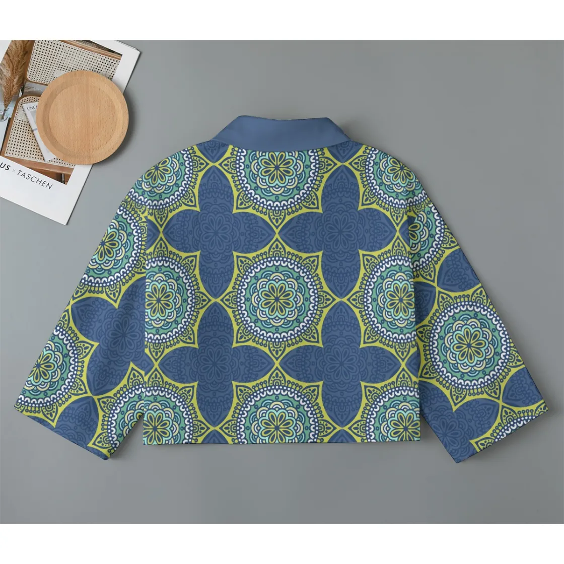 All-Over Print Women's Cropped Jacket | 245GSM Cotton