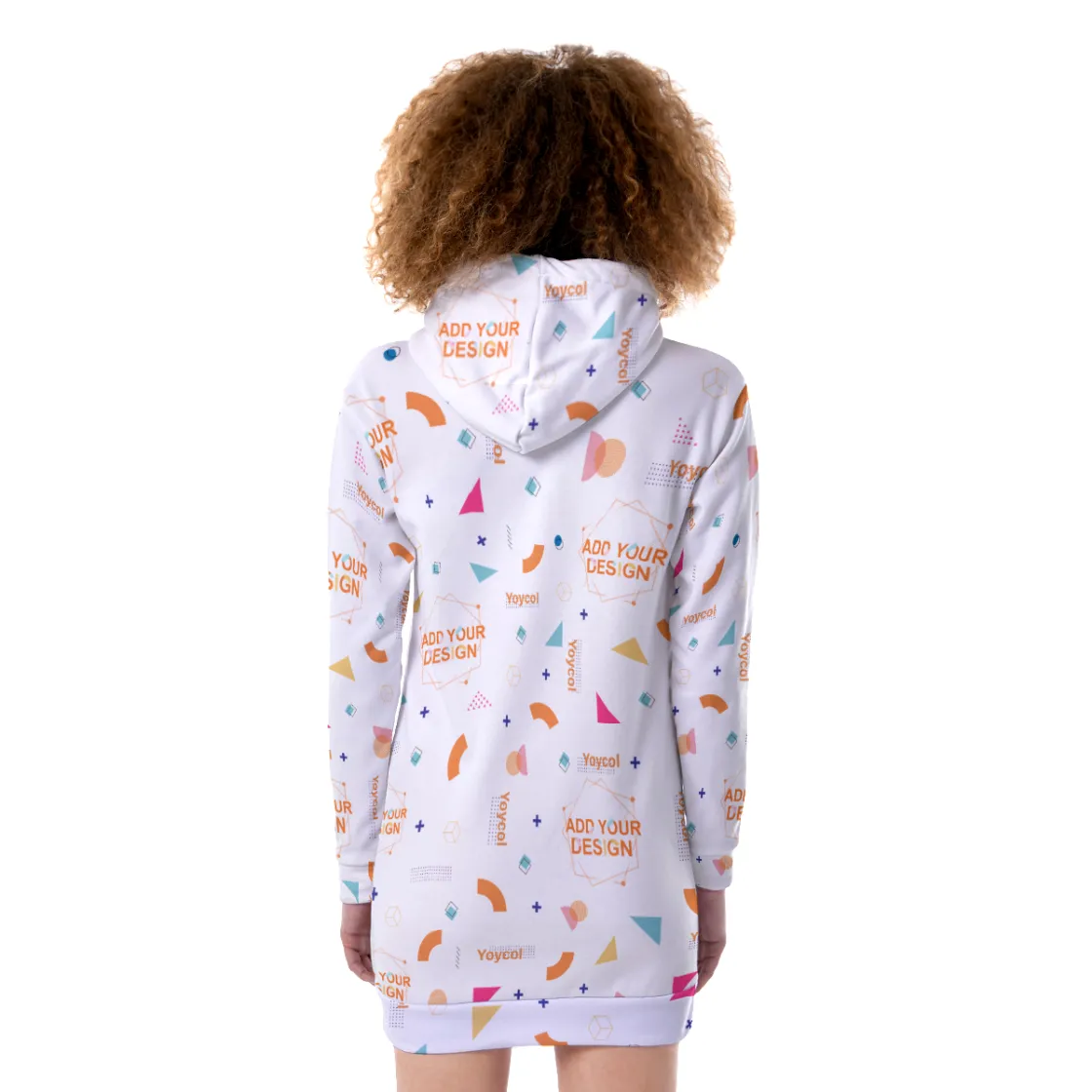 All-Over Print Women's Heavy Fleece Long Hoodie